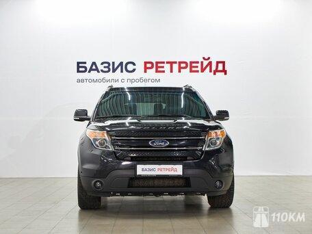 Ford, Explorer, 3500, 249, бензин, внедорожник, автомат, полный привод, среднее состояние, левый, черный, 1 899 000 ₽